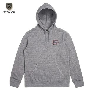 BRIXTON(ブリクストン) MERCED HOOD FLEECE グレーM