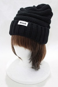 NieR Clothing / オリジナルニットキャップ 黒 H-24-03-01-065-PU-AC-KB-ZT421