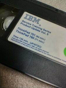 IBM ThinkPad バタフライ 701＆760 分解 組み立て VHSテープ 135分 IBMサービスセンター編