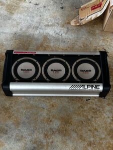 ★重低音☆ ALPINE★ SWE-1895☆ボックス型 ウーファー ☆即決★即納品☆早い者勝ち★