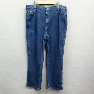 G431 Lee リー デニム パンツ インディゴ ブルー relaxed straight leg リラックス ストレート メキシコ製 ビッグ 大きいサイズ USED 古着