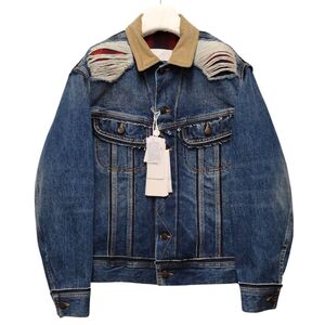 Maison Margiela メゾンマルジェラ × PENDLETON ペンドルトン 品番 S67AM0061 ダメージ加工 デニムジャケット Gジャン 正規品 / 36135