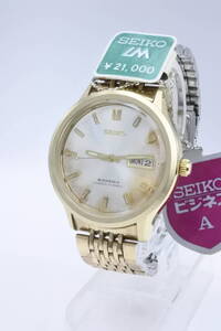 -☆-極稀少モデル 1967年製 高級名機 SEIKO ビジネスＡ 27石 薄型８３４６－９０００ 自動巻紳士腕時計 文字盤に焼けがあり 未使用