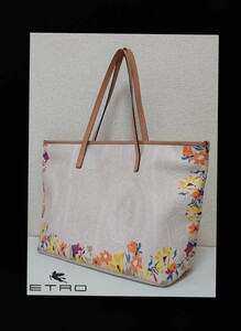 美品【エトロ】ETRO ペイズリー×花柄 トートバッグ☆ファスナー有り