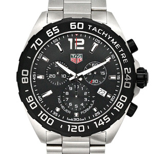 タグホイヤー TAG HEUER フォーミュラ1 クロノグラフ CAZ1010.BA0842 ブラック文字盤 SS メンズ腕時計 クォーツ 43mm ブランド 男性