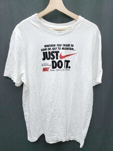 ◇ Θ　Φ NIKE ナイキ ロゴ　コットン100% 半袖 Tシャツ カットソー サイズXXL ホワイト メンズ P