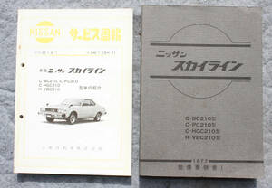 当時物！日産サービス周報＆整備要領書　日産　ニッサン　スカイライン　210型　旧車　昭和52年