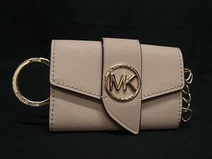 MICHAEL KORS マイケルコース グリニッチ レザー 6連キーケース 鍵入れ コインケース コインパース 小銭入れ ピンク系 DG9601