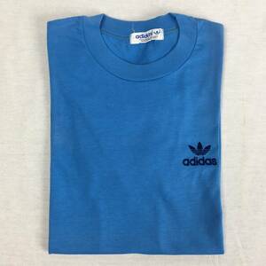 【美品】adidas アディダス デサント Ｔシャツ 水色 Sサイズ トレフォイル