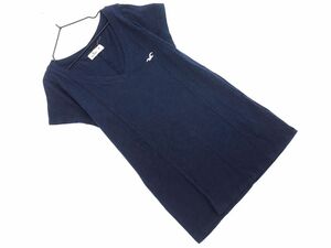 ネコポスOK Hollister ホリスター Vネック Tシャツ sizeM/紺 ■◆ ☆ ega8 レディース