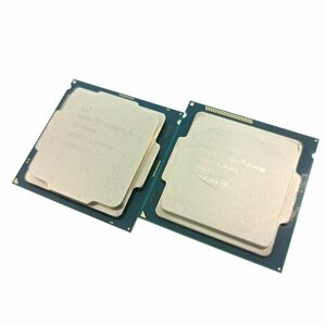 intel インテル CPU Core i5-8400 2.80GHz & i5-4590 3.30GHz 2枚セット LGA 1150 1151 自作 PCパーツ まとめ売り ジャンク 中古