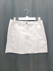 ◇ DESCENTE デサント GOLF ゴルフウェア ミニ プリーツ スカート サイズ64/M ライトグレー系 レディース P