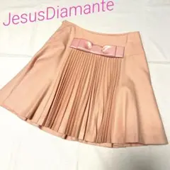 JesusDiamante ジーザスディアマンテバックプリーツスカートピンク