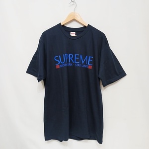 20FW 未使用品 SUPREME Supreme シュプリーム Tシャツ Nuova York Tee ネイビー L 2020FW0820038