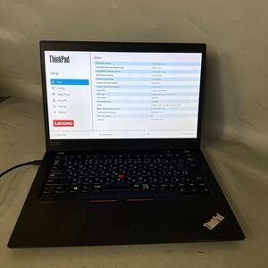 JXJK5399 Lenovo ThinkPad X13 /Corei7-10510U 1.80Ghz/ メモリ:16GB / SSD:無し/カメラ /BIOS確認/画面薄いシミ