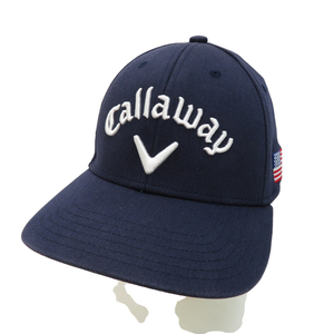 【1円】CALLAWAY キャロウェイ フラットキャップ ネイビー系 FR [240101008086]