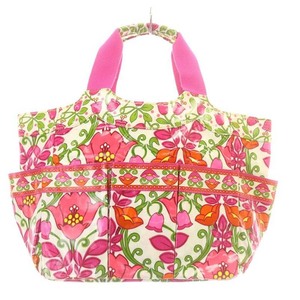 ヴェラブラッドリー Vera Bradley ビニール トートバッグ ハンドバッグ ピンク /SR レディース