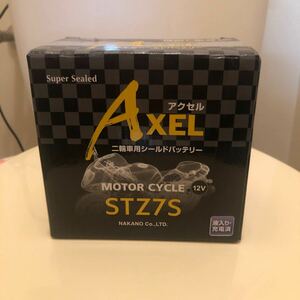 新品 未使用 二輪車用シールドバッテリー AXEL STZ7S NAKANO 