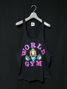 USA製 ヴィンテージ◆WORLD GYM タンクトップ 