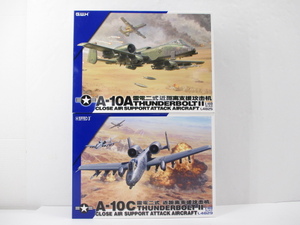 n82587-ty 未組立○2個セット G.W.H 1/48 A-10A&A-10C 雷電二式近距離支援 サンダーボルトⅡ 海外製プラモデル [068-250119]