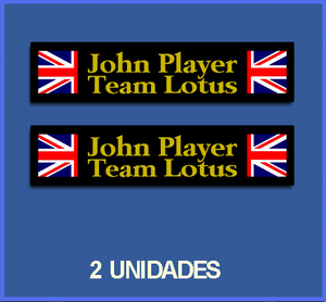 即納 ジョンプレイヤー チームロータス ユニオンジャック LOTUS UK JPS 100mm x 20mm 2枚セット ステッカー 《送料無料》