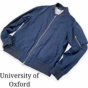 ★University of Oxford オックスフォード MA-1 ジャケット　メンズ　Lサイズ　青　ブルー　大学　学生　上着　ブルゾン　ミリタリー