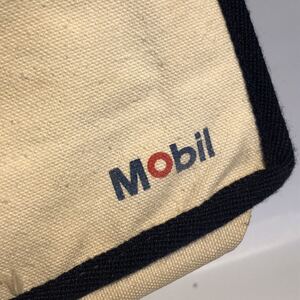 当時物 Mobil モービル ノベルティー バッグ 帆布 クラッチバッグ ポーチ 岐阜発