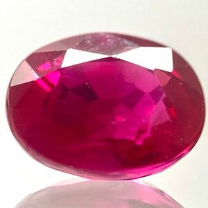 ソ付き!!1円〜!!☆天然ルビー0.65ct☆n 約5.1×4.2mm ルース 裸石 宝石 ジュエリー jewelry ruby corundum コランダム DG5/EB0 w5A89