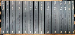 y1206-9. Kindlers Literatur Lexikon Band1~14/ dtv /文学/辞典/辞書/ KLL /洋書/ドイツ語/