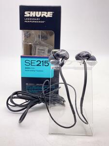 SHURE◆プロフェッショナル高遮音性有線イヤホン/SE215-K-J/トランスルーセントブラック/シュア