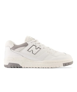 「New Balance」 ローカットスニーカー 24.5cm ホワイト×グレー メンズ