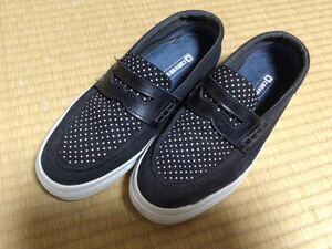 コンバース CONVERSE ローカット スニーカー シューズ 水玉 ローファー風 us8 JPN26 1c533 TSS1d5hw00178 6x 1201 ブラック 黒