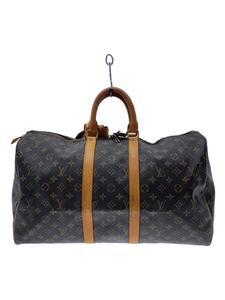 LOUIS VUITTON◆キーポル50_モノグラム・キャンバス_BRW/PVC/BRW