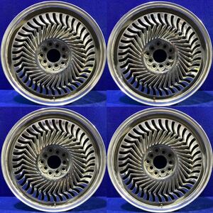 カービング？メーカー不明＊17インチ＊メッキホイール＊17x7JJ/オフセット+55/PCD100(114.3)-5H＊4本セット