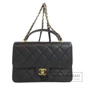 CHANEL シャネル マトラッセ ゴールド金具 2WAY ハンドバッグ ラムスキン レディース 中古