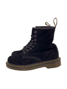 Dr.Martens◆8ホール/レースアップブーツ/UK4/BLK/スウェード