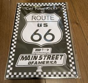 金属製ポスター/ROUTE66 US ルート66/看板/ヴィンテージ★　⑥