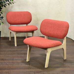 2脚セット ニトリ 1P CHAIR RELAX WIDE NSF/1人掛けチェア リラックスワイド Nシールドファブリック WW/OR『引取歓迎』yt1264ジ 60421-10+