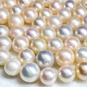 1円〜!!（アコヤ本真珠おまとめ500ct）d 約100g 約8.0-10.0mm 裸石 宝石 jewelry pearl パール 真珠 あこや 片穴 両穴 w4の34