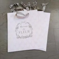 ⑤Maison de FLEUR 小ショッパー ショップ紙袋３枚セット