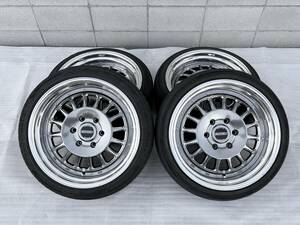 ★送料込★ESSEX ENCD タイヤ ホイール ハイパーグロス 19×9J 6穴 139.7 +25 225/40ZR19 22年製 ハイエース エセックス 6038