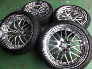 深リム!!美品!!WORK Lanvec★9J+19 MICHELIN e.PRIMACY 225/45R21★アルファード・ヴェルファイア等