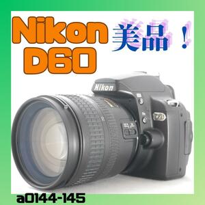 美品Nikon　D60　簡単操作　標準レンズ　18-70ｍｍ　一眼レフ