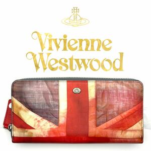 新品 ヴィヴィアンウエストウッド ユニオンジャック ラウンドファスナー長財布 Vivienne Westwood