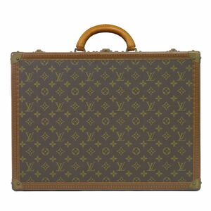 本物 ルイヴィトン LOUIS VUITTON LV ビステン 50 モノグラム トランク トラベルバッグ ハンドバッグ ブラウン M21328