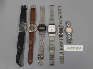 0503U24　時計　腕時計　ジャンク品　おまとめ　SEIKO　CASIO　EMPORIOARMANI　TRUSSARDI　