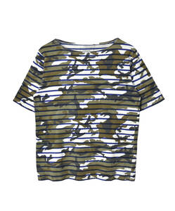 Sophnet ソフネット SOPH ボーダー 半袖Tシャツ カモ 迷彩 23618 - 505 50