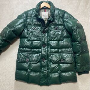 【美品・名作】 MONCLER モンクレール メンズ ダウンジャケット PINOT ピノ キルティング ワッペン L相当 グリーン