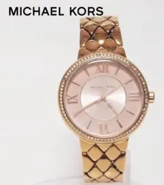 MICHAEL KORS MK-3705/クォーツ腕時計/ピンク/ゴールドトーン