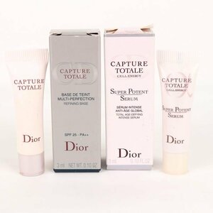 ディオール サンプル 未使用 2点セット カプチュールトータル 美容液/化粧下地 試供品 まとめて コスメ レディース 3mlサイズ Dior